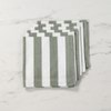 Napkin Olive Stripe Set/6