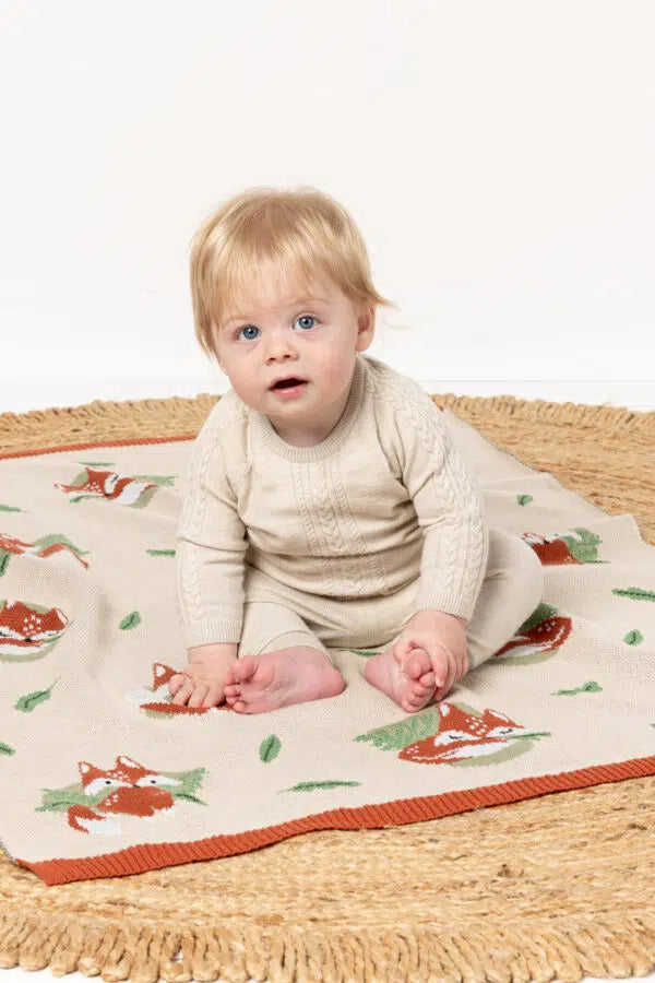 Freddy Fox Baby Blanket