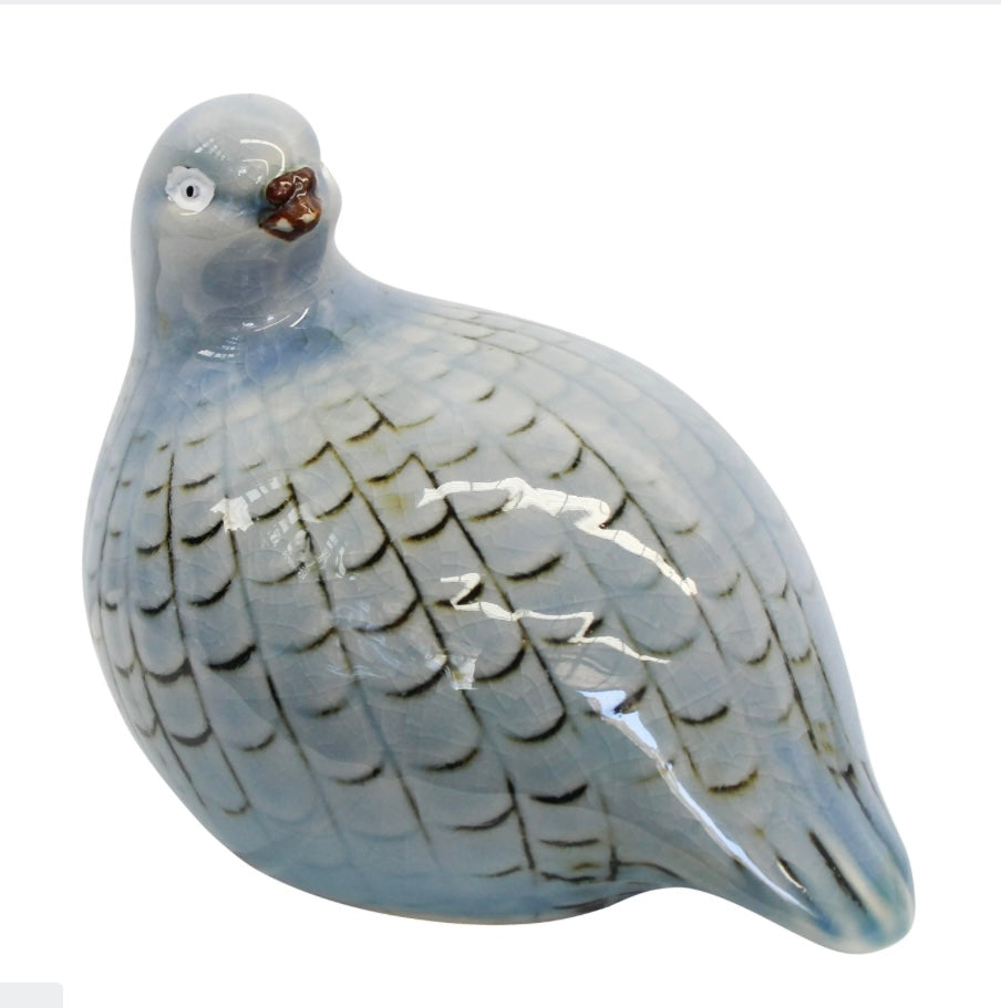 Guinea Fowl Soft Blue Low Looking