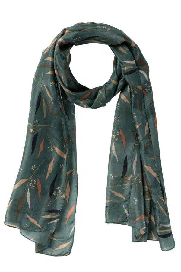Gum Leaf Silk Scarf