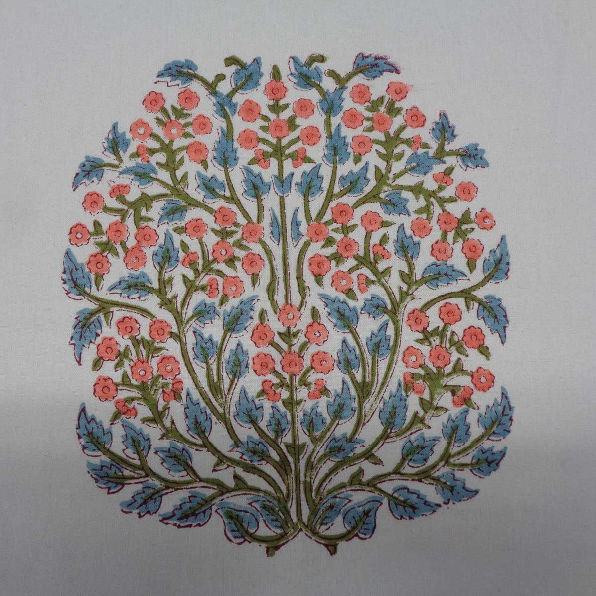 Block Print Tablecloth Berry Pink 180x270cm
