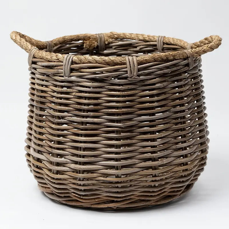 Cabo Large Elliptical Basket with Rope Handles