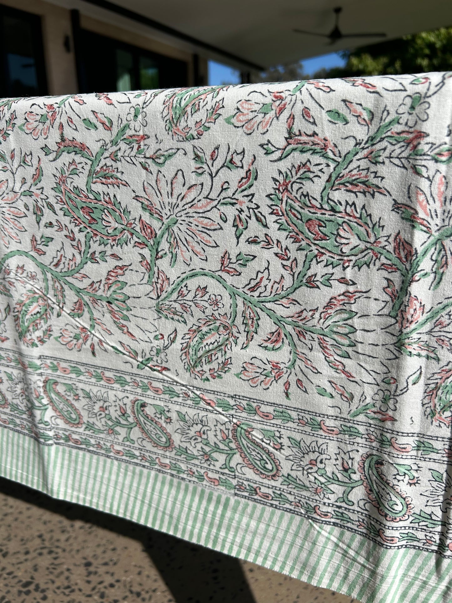 Sophie Block Printed Table Cloth 150x220cm