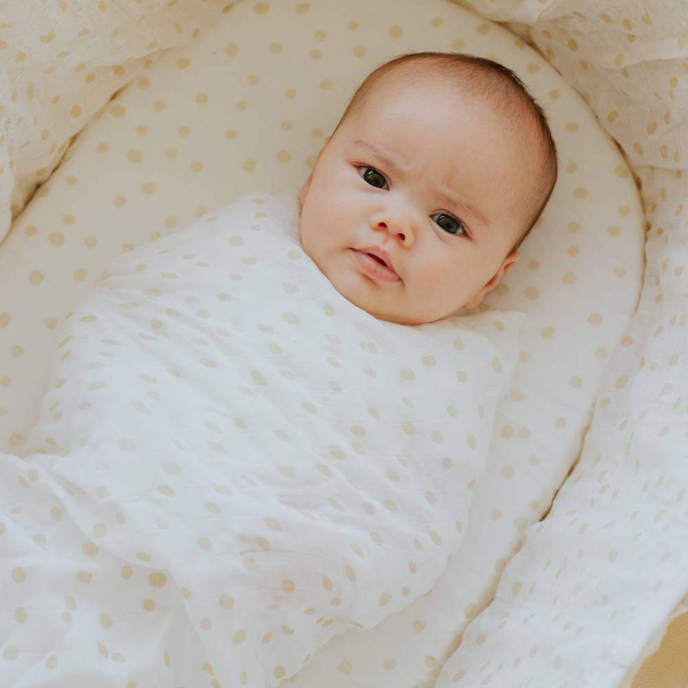 Swaddle Nestling Muslin Oat Wrap