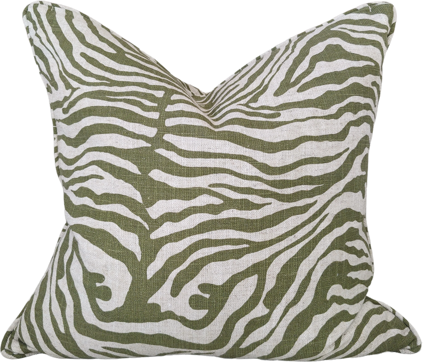 Verona Linen Cushion 55cm Square - Forest Green