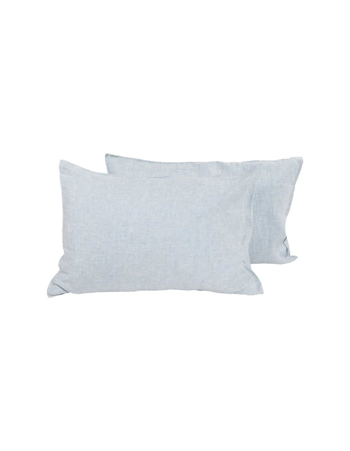 Salt Linen Pillowcase Set - French Blue