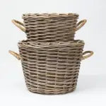 Lupa Medium  SPLIT KUBU ROUND BASKET.