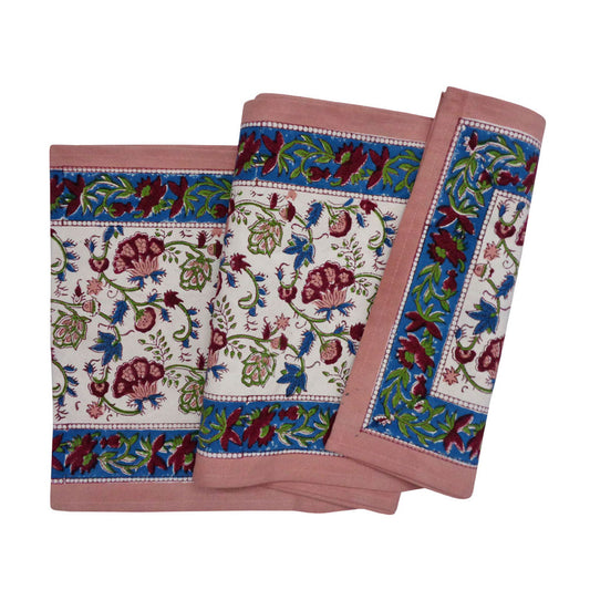 Table Runner(Long) Block Printed Genda Bale 170x33cm