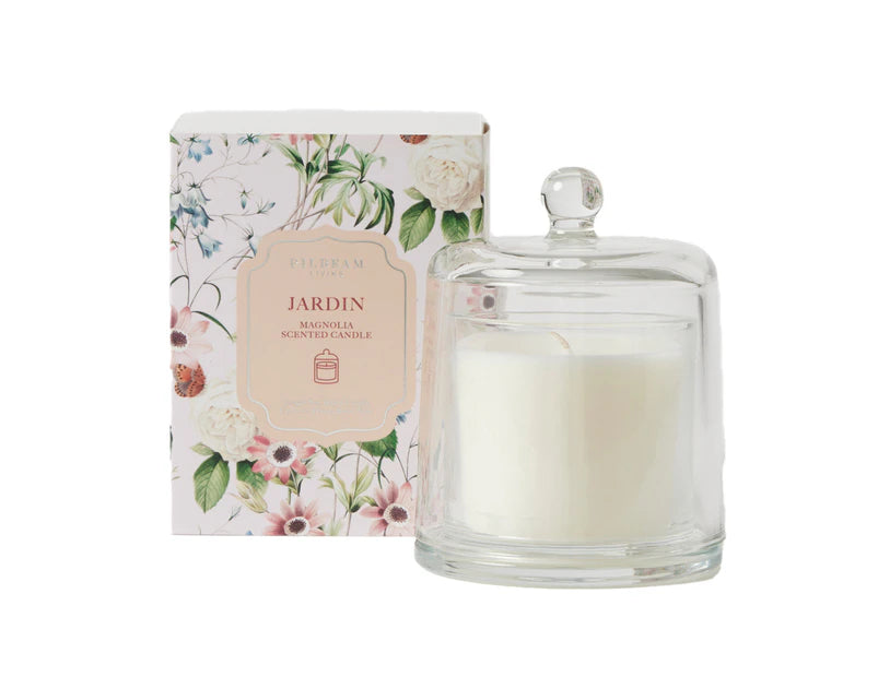 Jardin Glass Cloche Scented Candle Magnolia