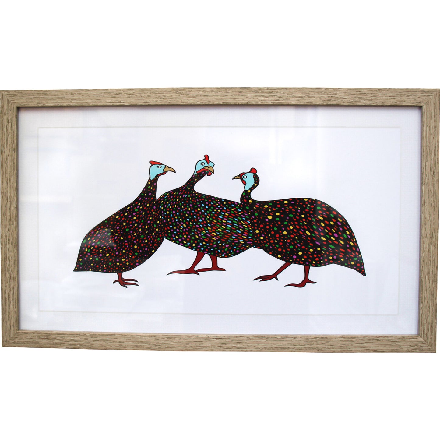 Art- Retro Guinea Fowl 50x30cm