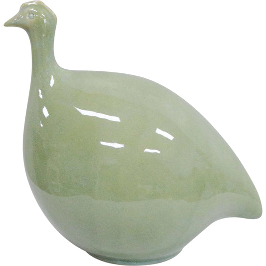 Ceramic Guinea Fowl French Green Glaze