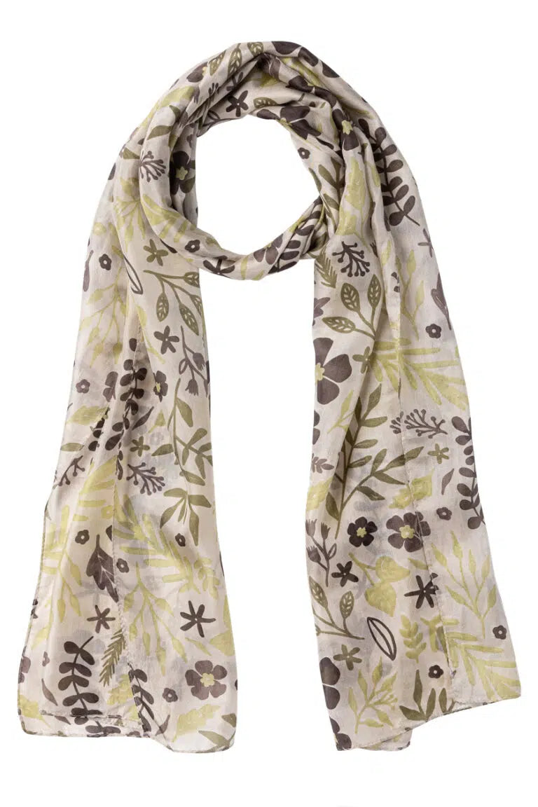 Australian Garden Silk Scarf