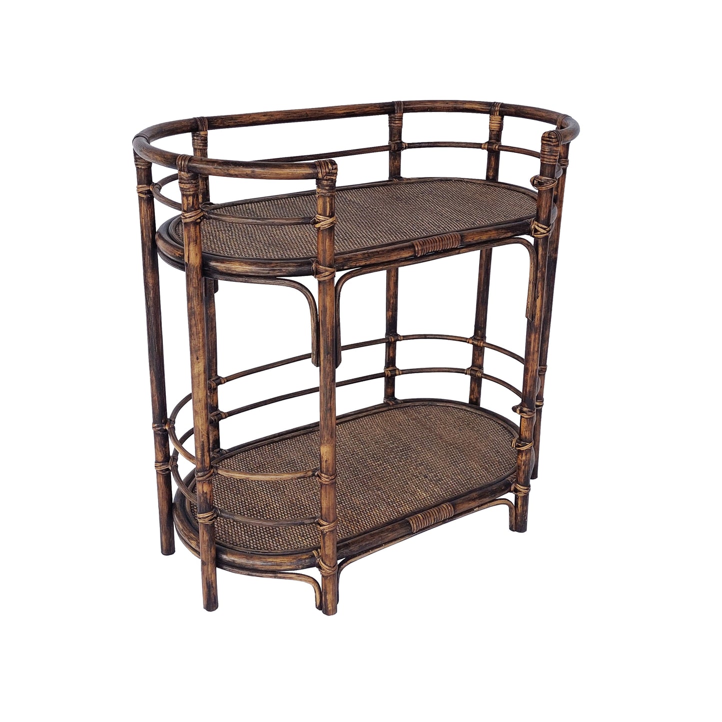 Oval Console Beaux Dark Rattan