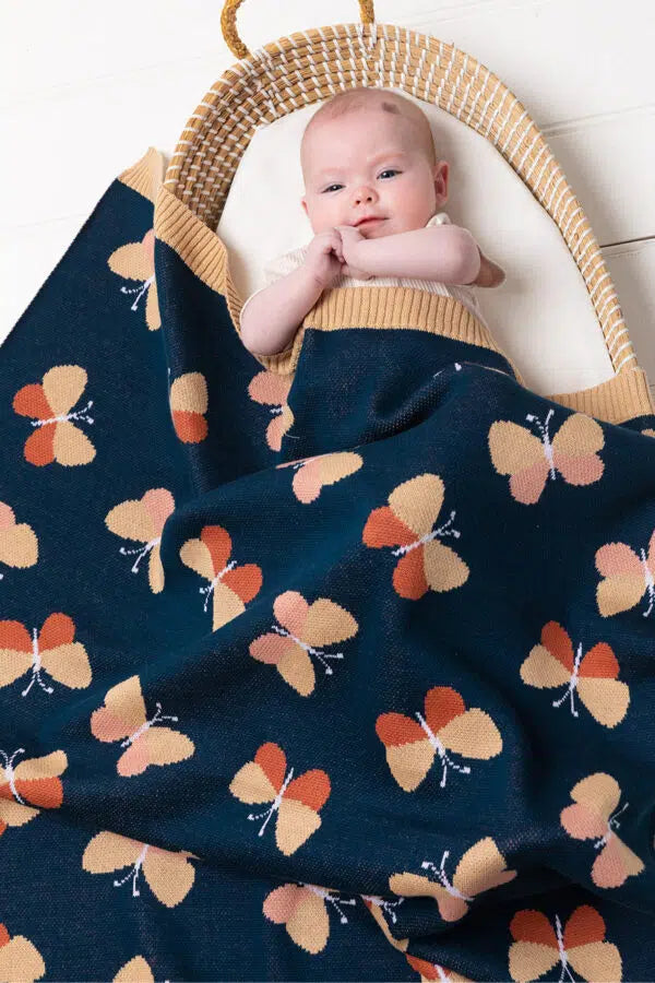 Beau Butterfly Baby Blanket