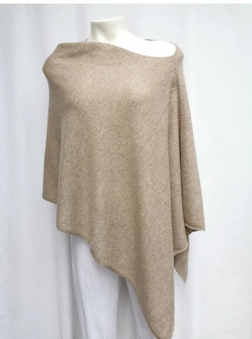 Cashmere Poncho - Classic Camel