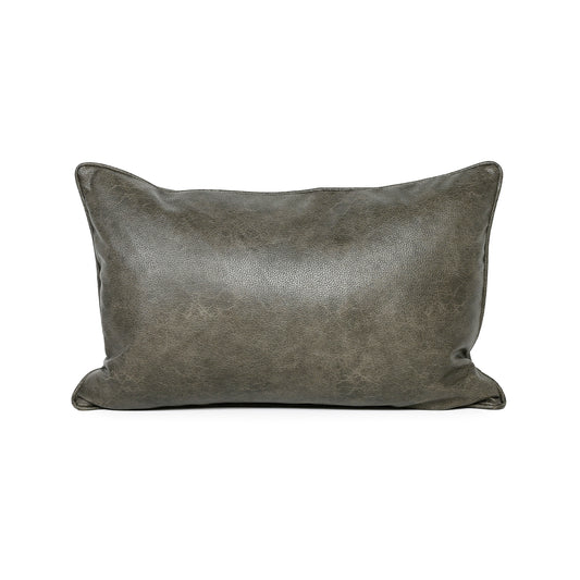 Cushion Art Leather Military Green Lumbar
