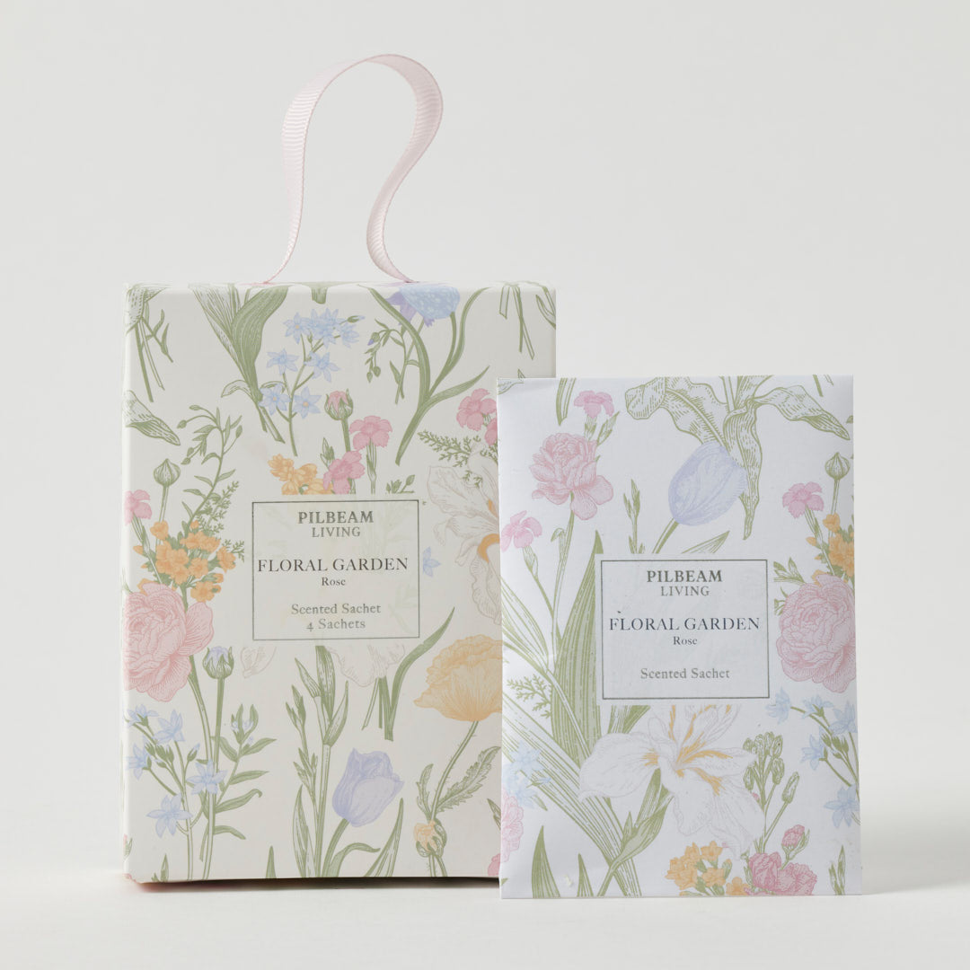 Floral Garden Scented Mini Sachets Set of 4 – Rose