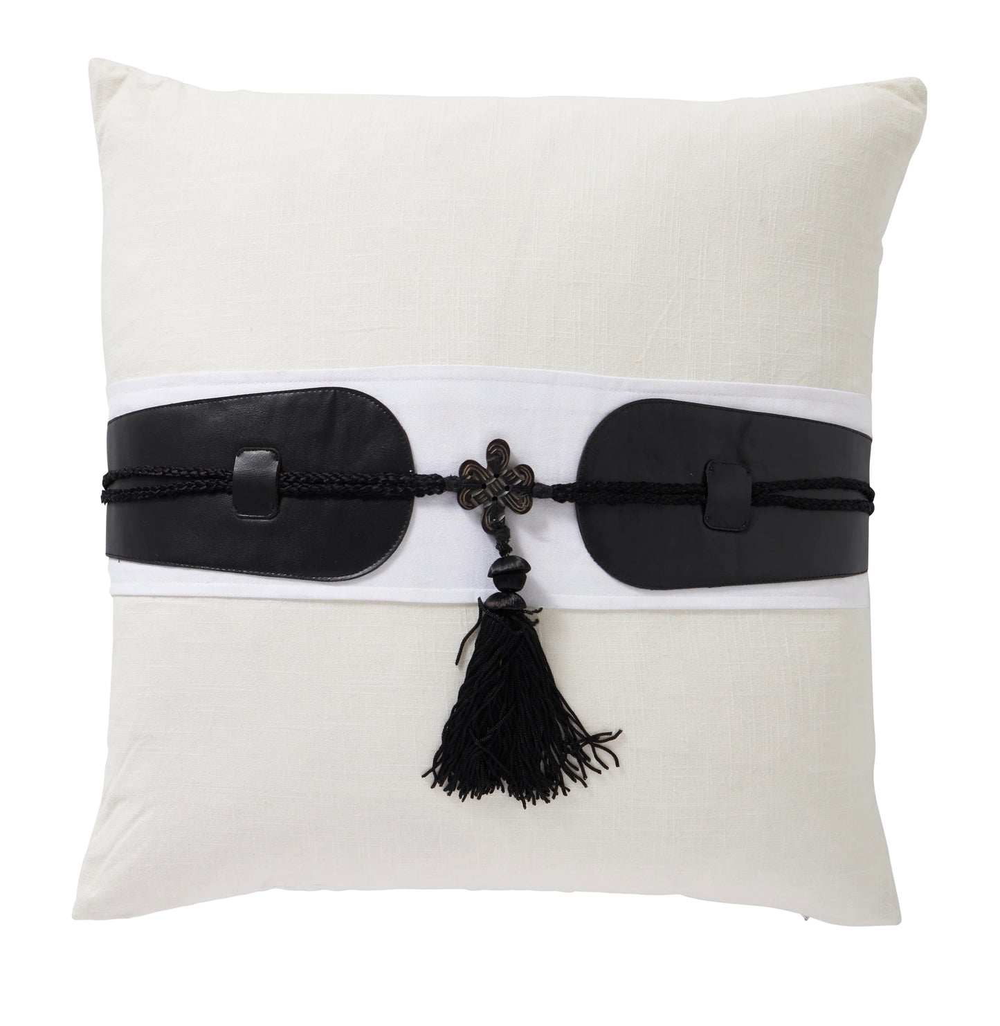 Cushion Tassel Chic White 50x50cm