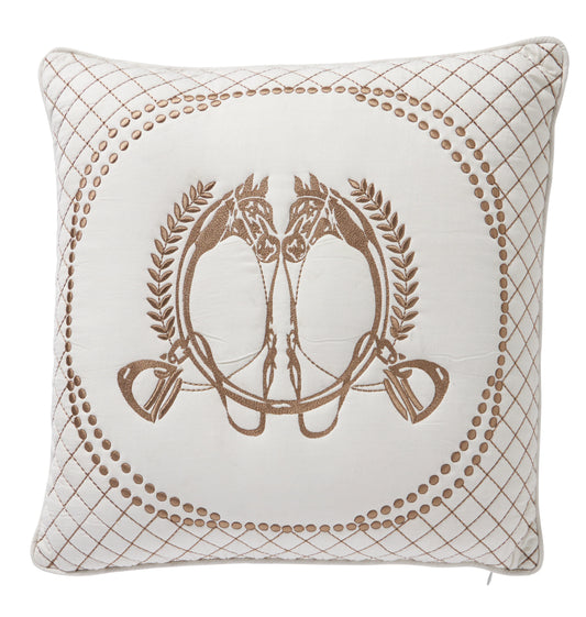 Cushion Equestrian Cheval Blanc 50x50