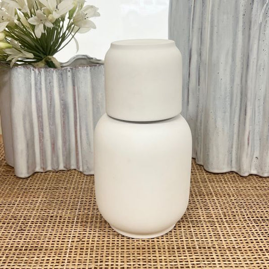 Flax Ceramic Carafe & Tumbler Set