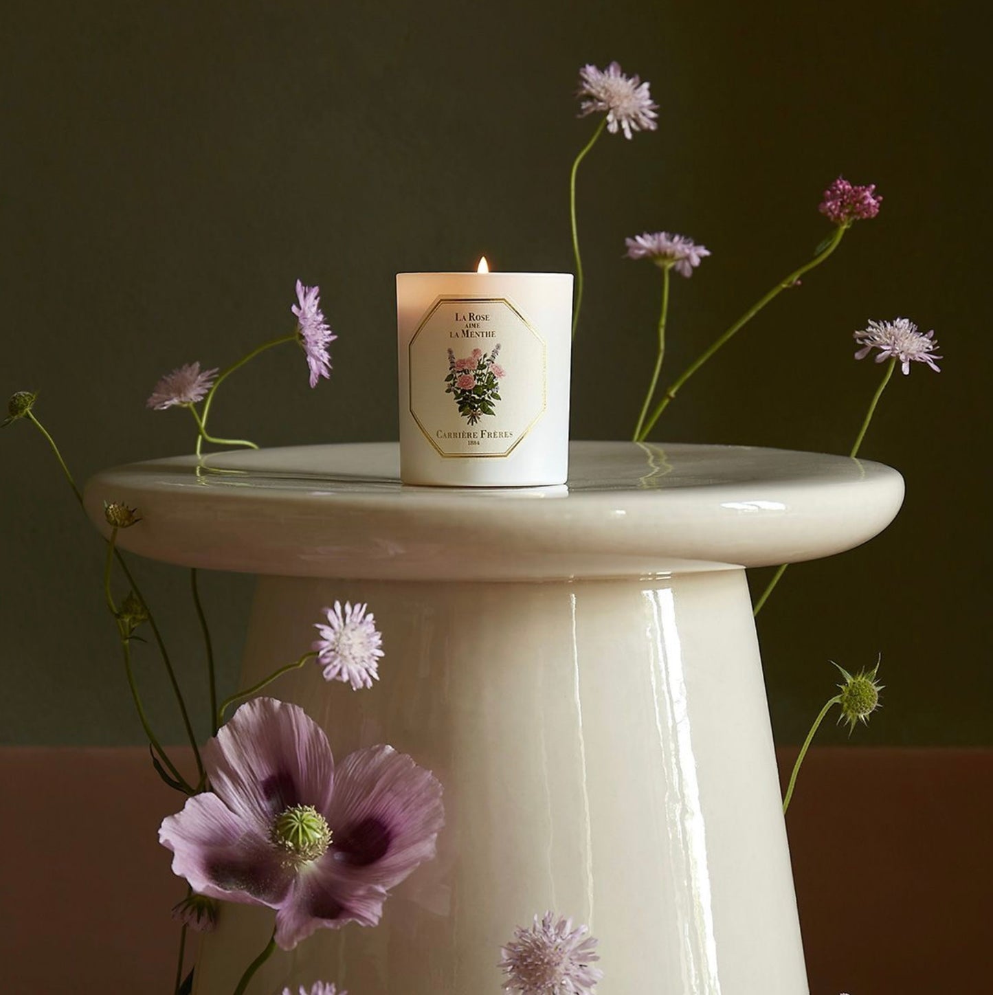 Carriere Freres Rose Mint Candle