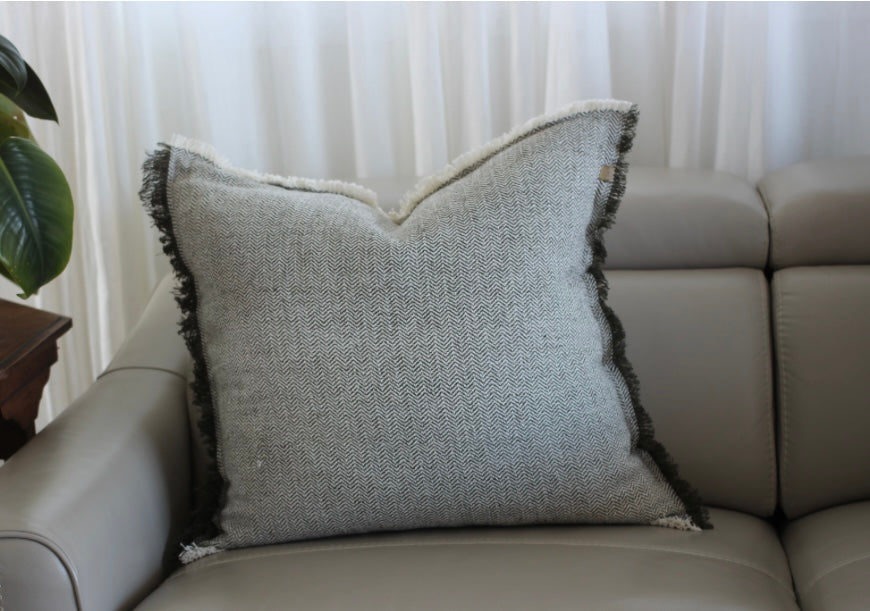 Cushion Heavy Herringbone 60x60cm