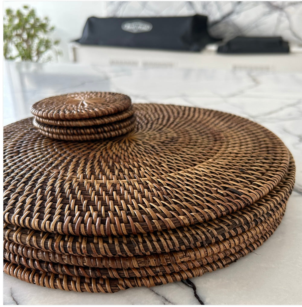 Placemat Rattan Round 30cm