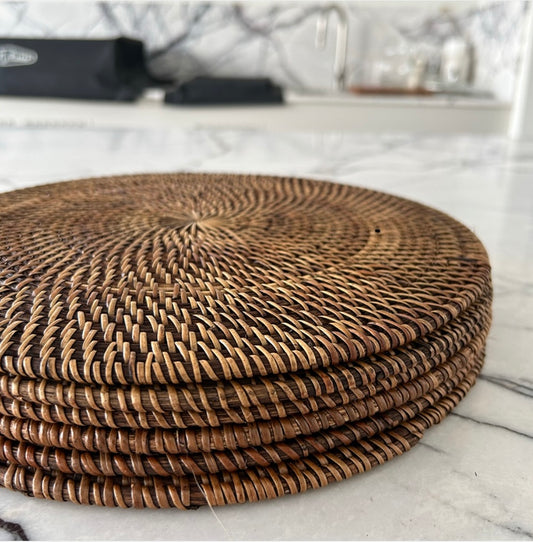 Placemat Rattan Round 30cm