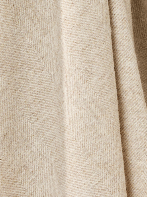 Herringbone Throw Beige (Bronte by Moon)