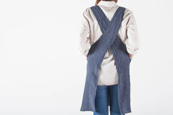 Pinafore Linen Blue Stonewashed