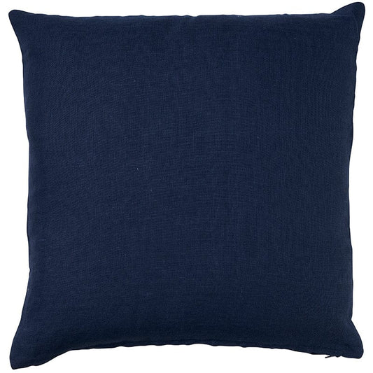 Cushion Plain  Linen Navy 50x50