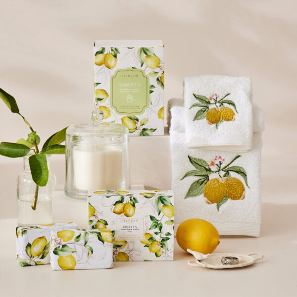 Limetta Glass Cloche Scented Candle - Lemon & Grapefruit