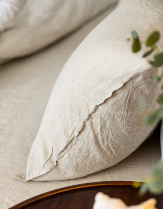 Linen Sheet Set Natural Queen