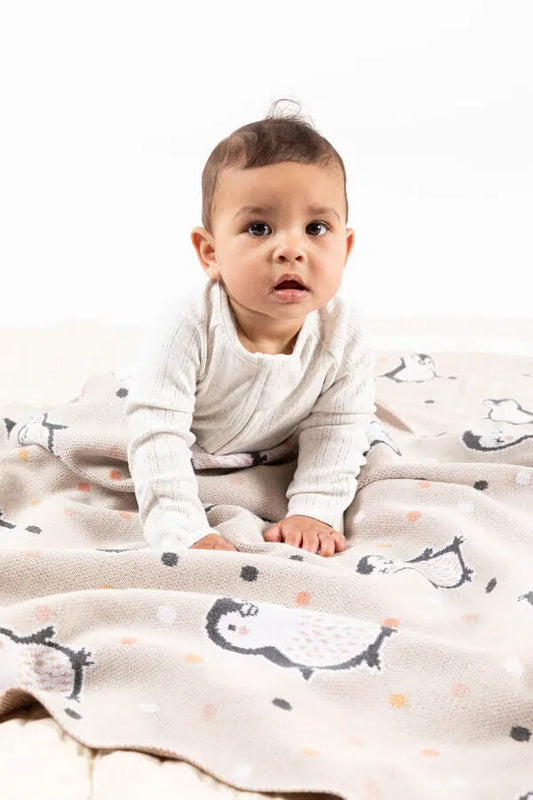 Penni Penguin Baby Blanket