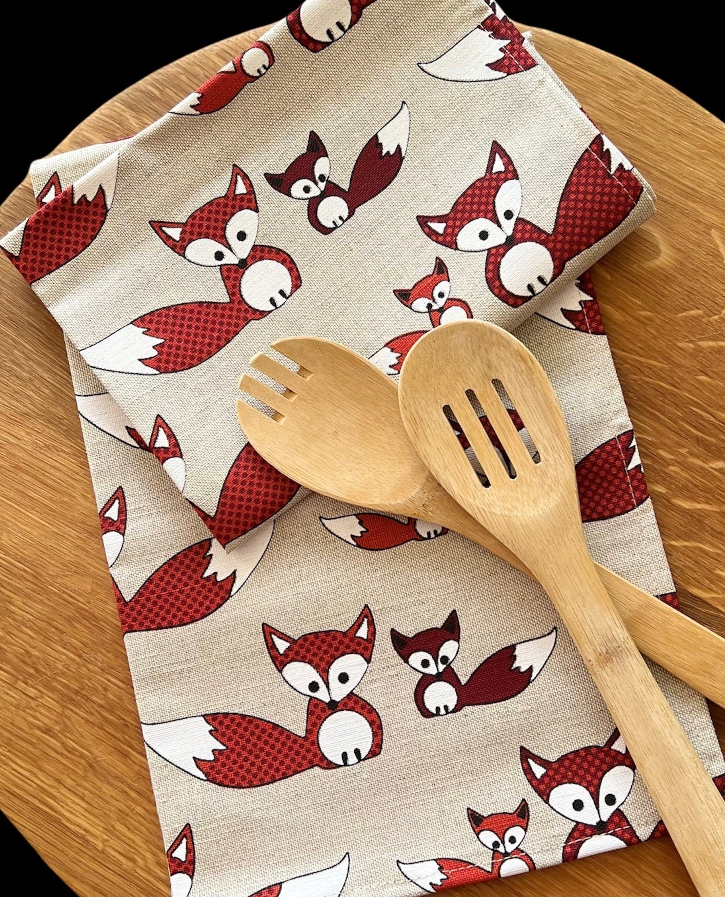 Tea Towel Mr Red Fox