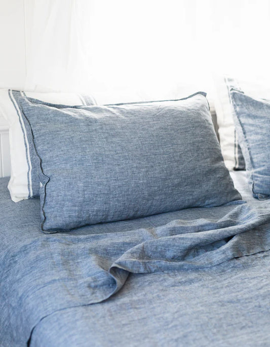 Salt Linen Pillowcase Set of 2 - Indigo