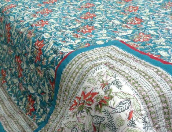 Bedspread Quilt Bossanova Teal King 265x265cm