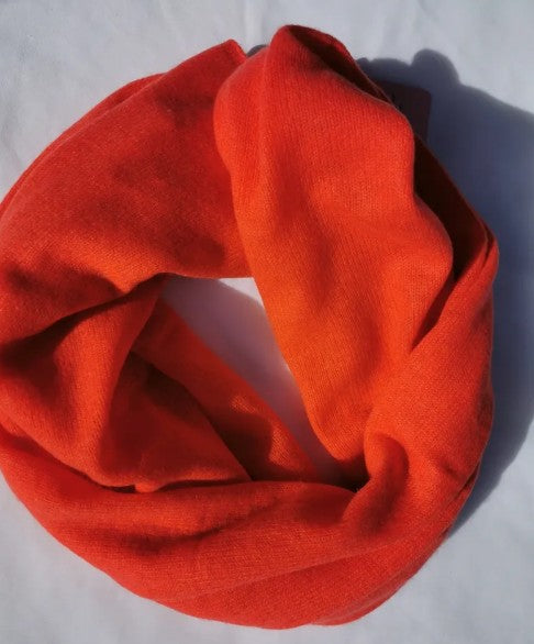 Cashmere Wrap Scarf - Pumpkin Orange