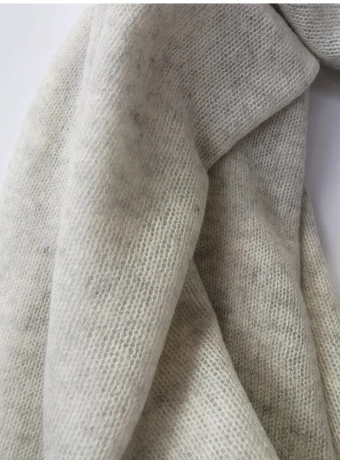 Cashmere Wrap Scarf - Heather Fog
