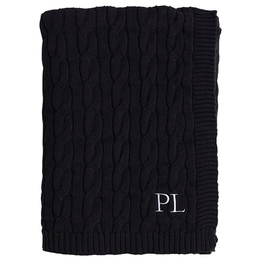 Paloma Cable Knit Black 130x170cm