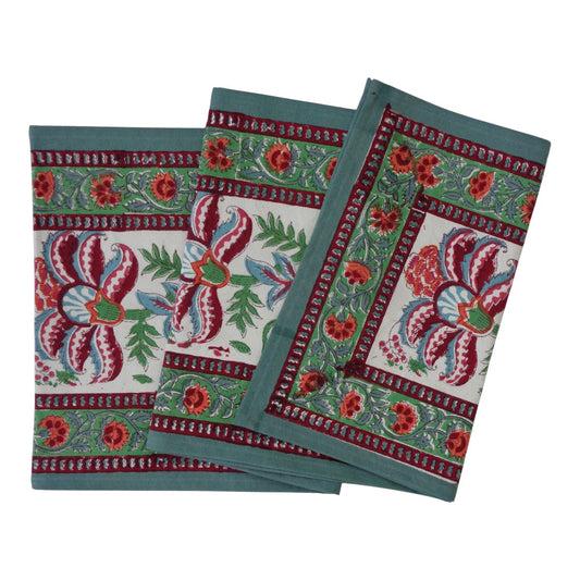 Table Runner (Long) Anarkali Green Open 170x33cm