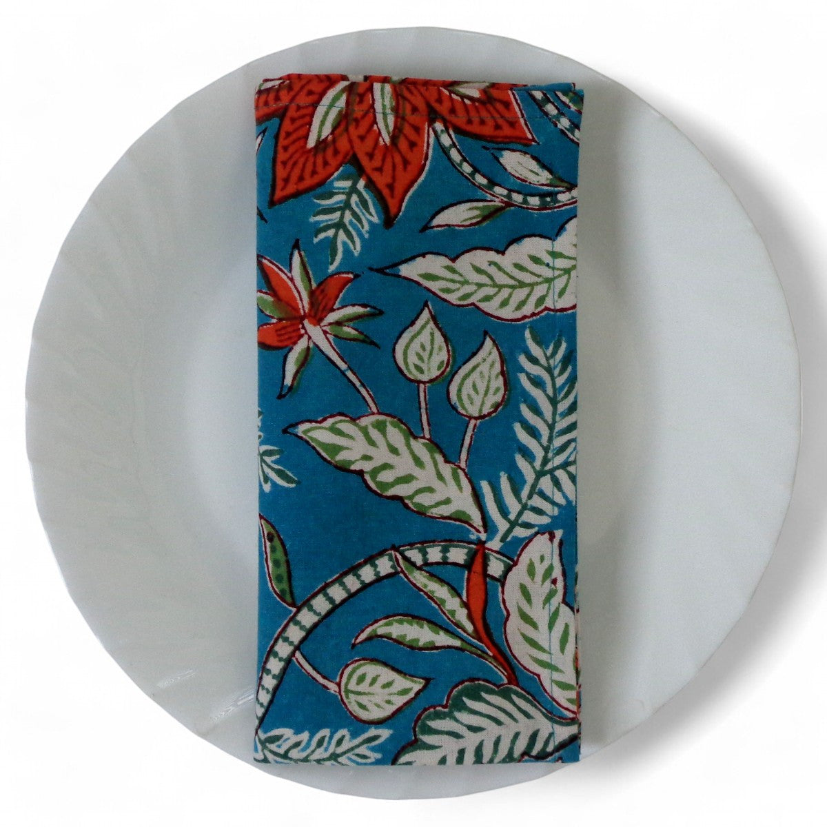 Hand Block Printed Cotton Napkin Bossanova Gud Set/4