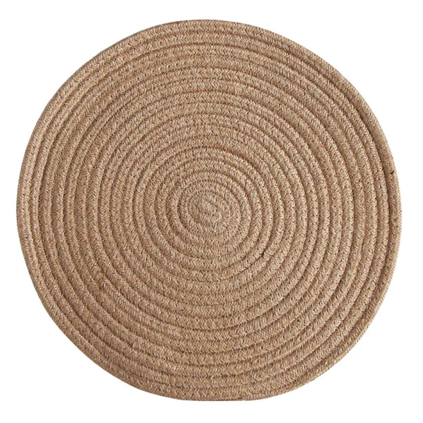 Placemat - Demi Cotton Round  | Natural