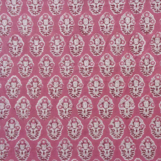 Napkin Block Print Boota Pink (Set/4)