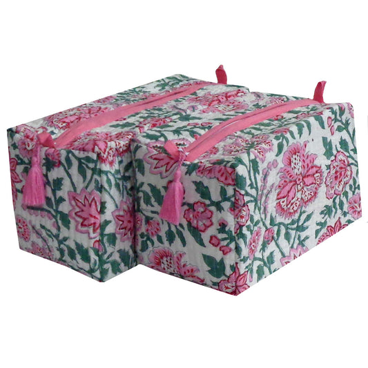 Cosmetic Bag Medium Pink Mohini