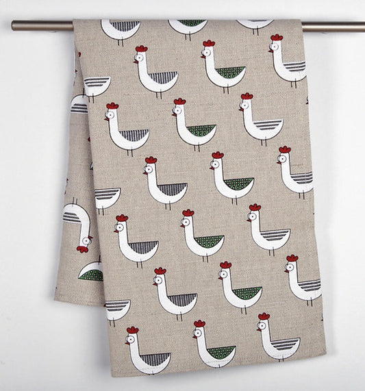 Tea Towel - Henny Penny Chickens