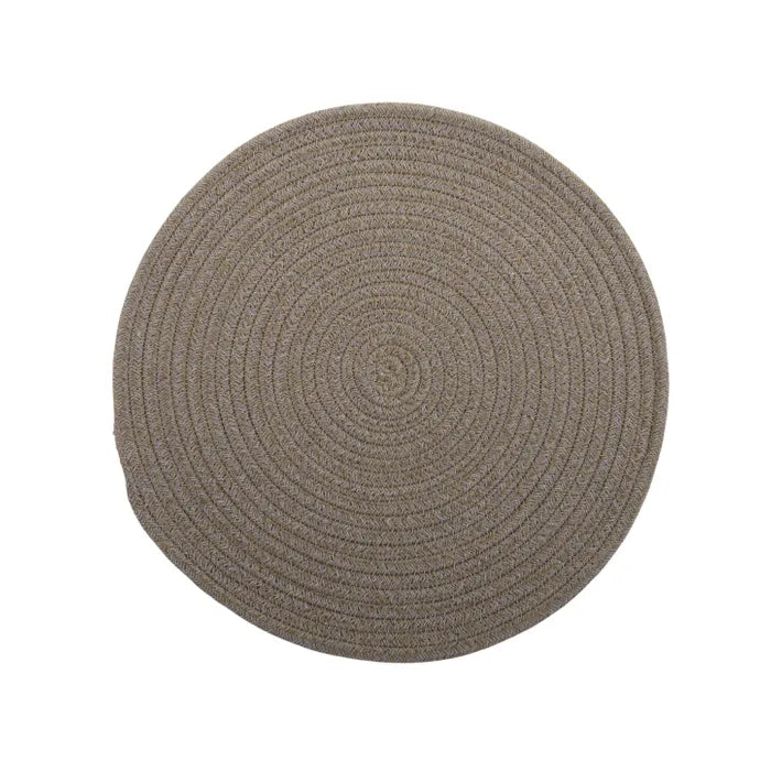 Placemat - Demi Cotton Round  | Olive