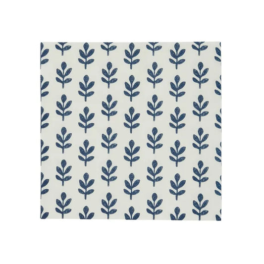 Tulsi 3ply 20pk Napkins Blue & White