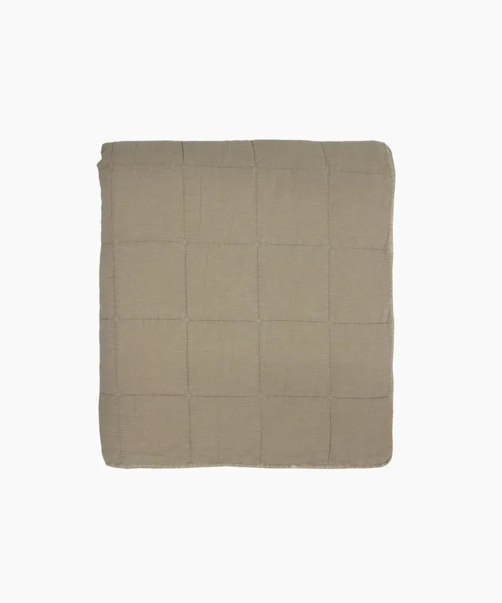 Freya Quilt Taupe Large 240x265cm