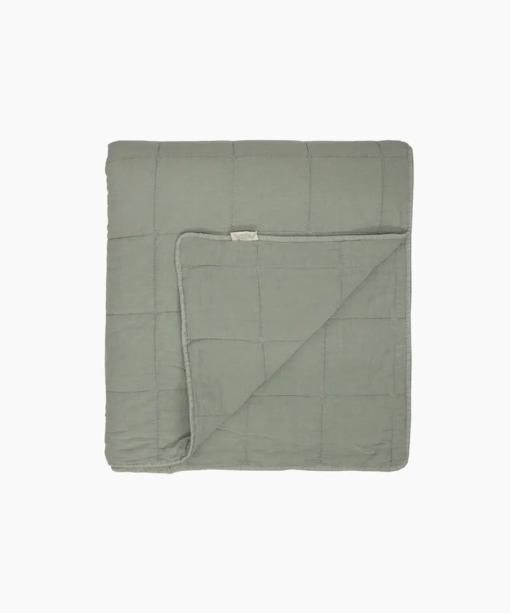 Freya Quilt Sage Green Large 240x265cm